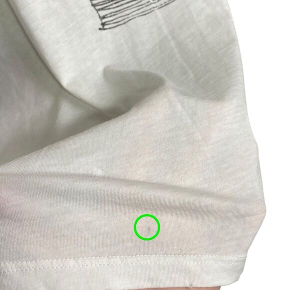 AG Adriano Goldschmied Tank Top Women Small White Graphic Tee Punk Rocker Casual - Picture 7 of 12